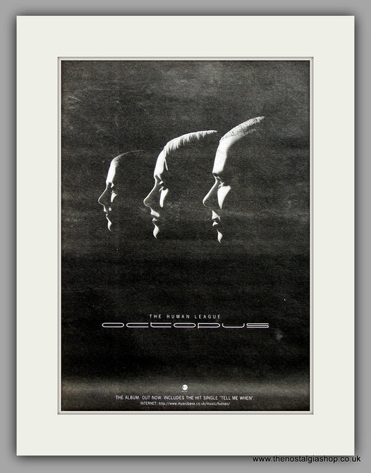 Human League. Octopus. Original Vintage Advert 1995 (ref AD10279)