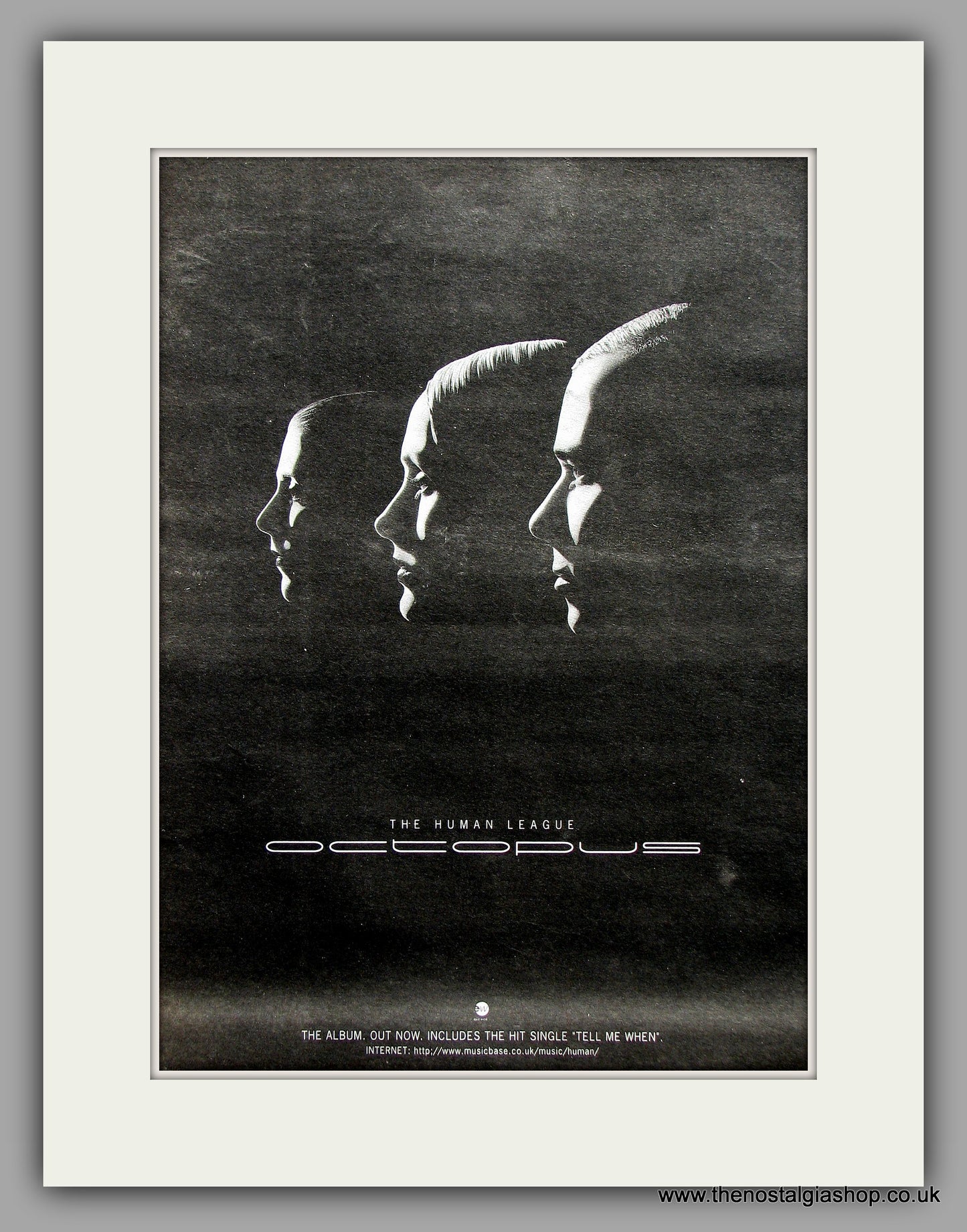 Human League. Octopus. Original Vintage Advert 1995 (ref AD56091)