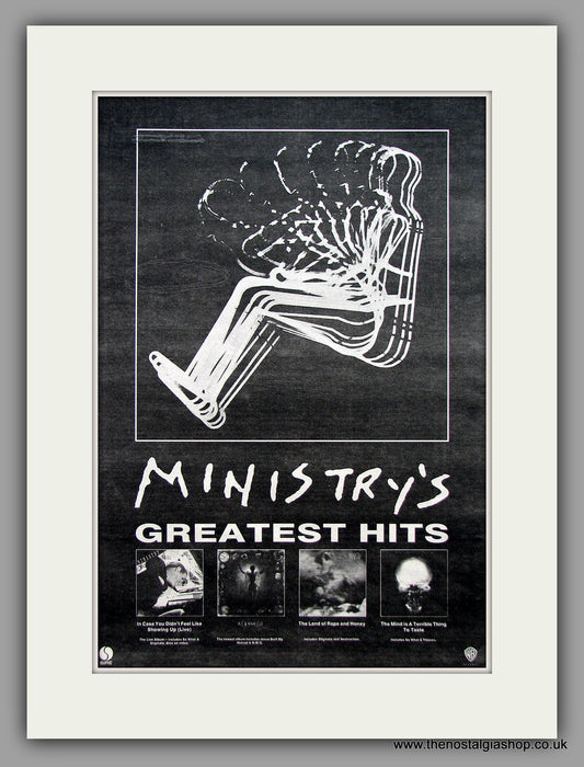 Ministry, Greatest Hits. Original Vintage Advert 1992 (ref AD10291)