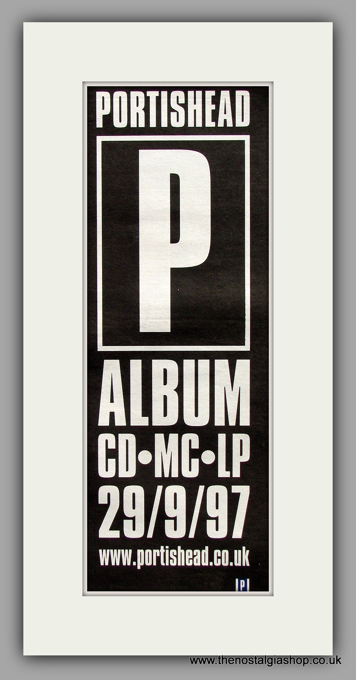 Portishead. P. Album. Original Vintage Advert 1997 (ref AD10306)