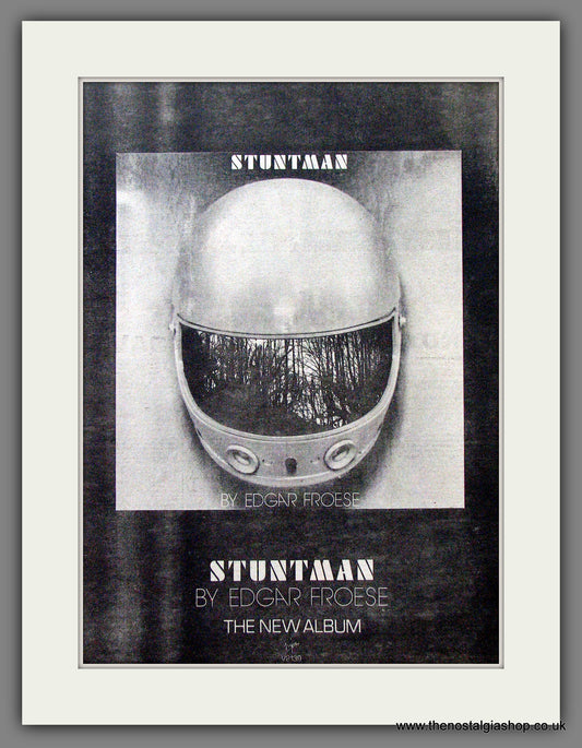 Edgar Froese Stuntman. Original Advert 1979 (ref AD12783)