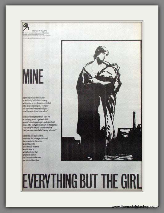 Everything But The Girl Mine. Original Advert 1984 (ref AD12786)