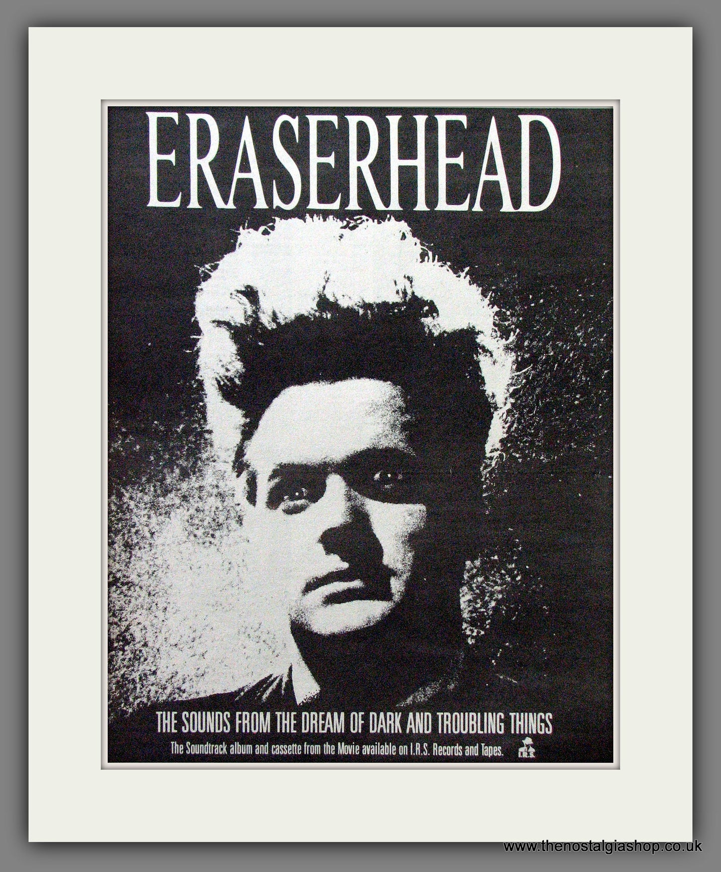 Eraserhead Sounds From The Dream Of Dark And Troubling Things. Original Advert 1982 (ref AD12788)