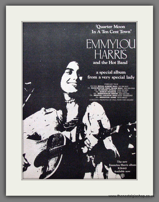 Emmylou Harris And The Hot Band. Original Advert 1978 (ref AD12793)