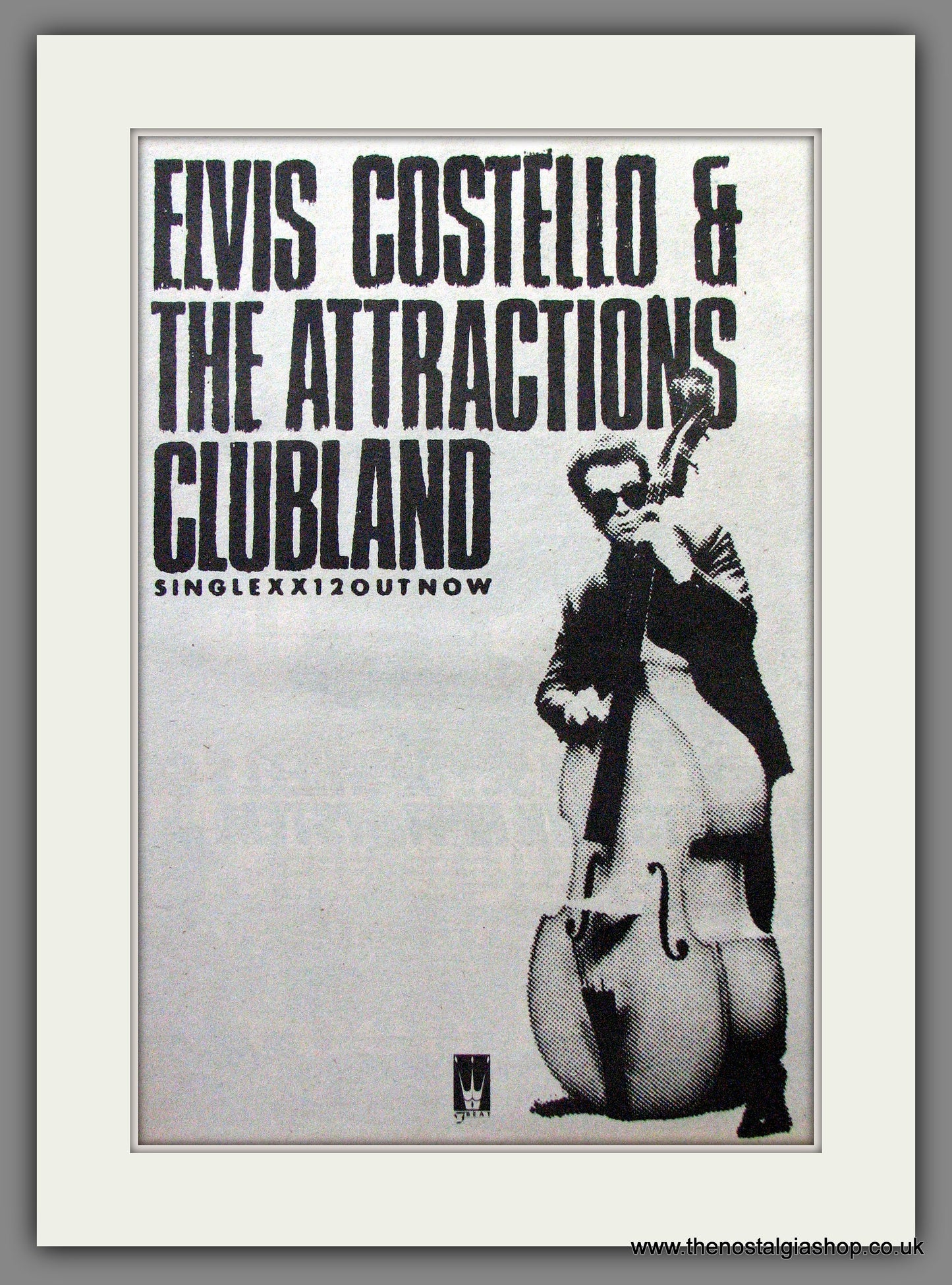 Elvis Costello & The Attractions Clubland. Original Advert 1980 (ref AD12799)