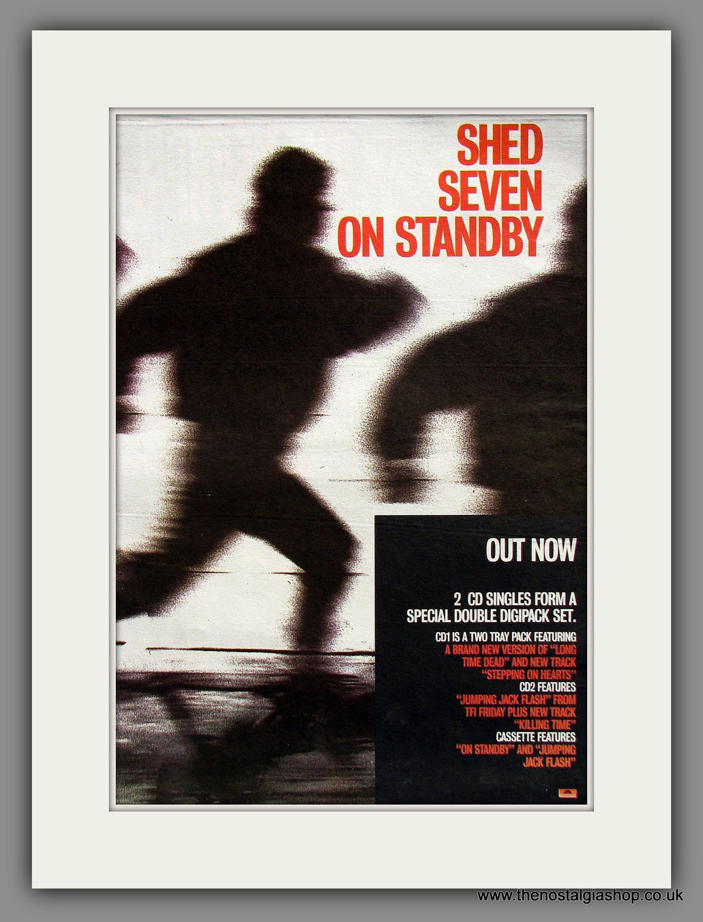 Shed Seven. On Standby. Original Vintage Advert 1996 (ref AD10326)