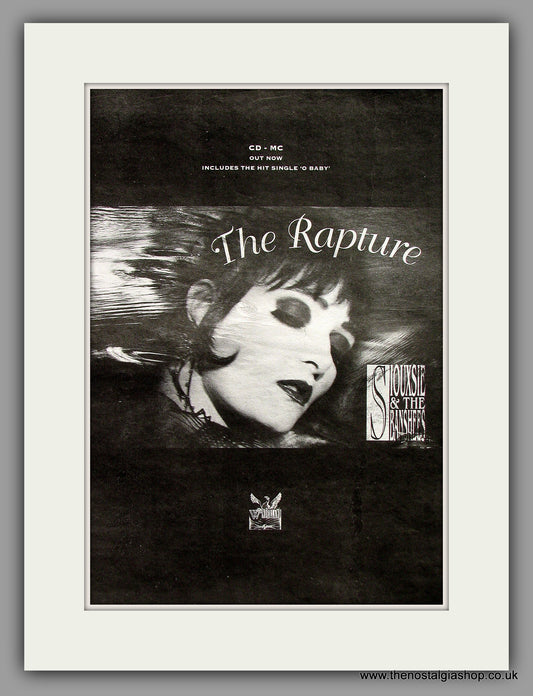 Siouxsie And The Banshees. The Rapture. Original Vintage Advert 1995 (ref AD10329)