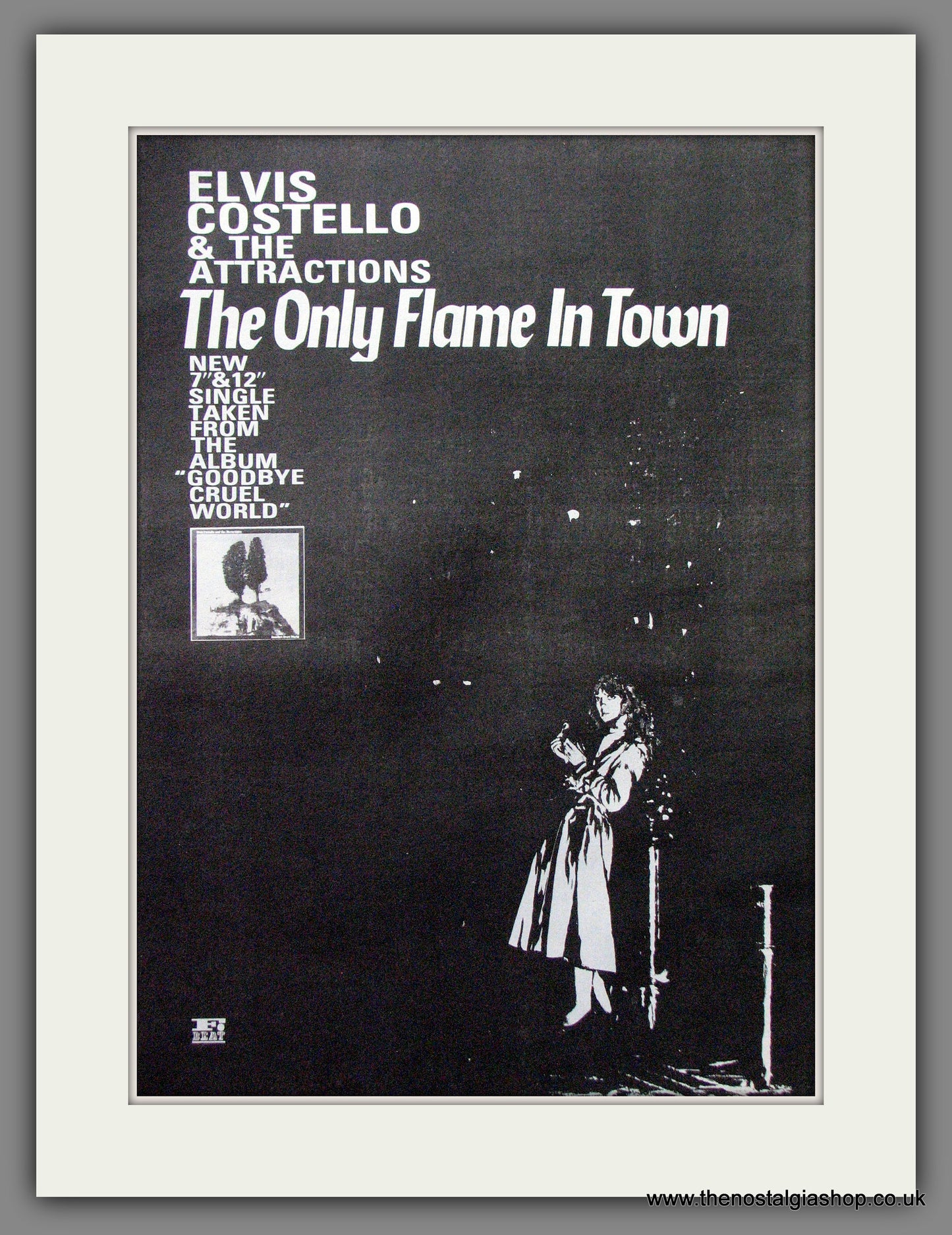 Elvis Costello & The Attractions The Only Flame In Town. Original Advert 1984 (ref AD12810)