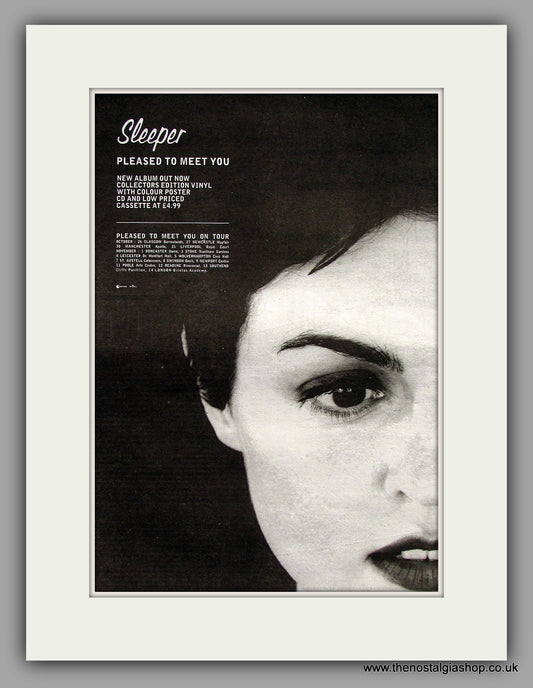 Sleeper. Pleased To Meet You. Original Vintage Advert 1997 (ref AD10338)