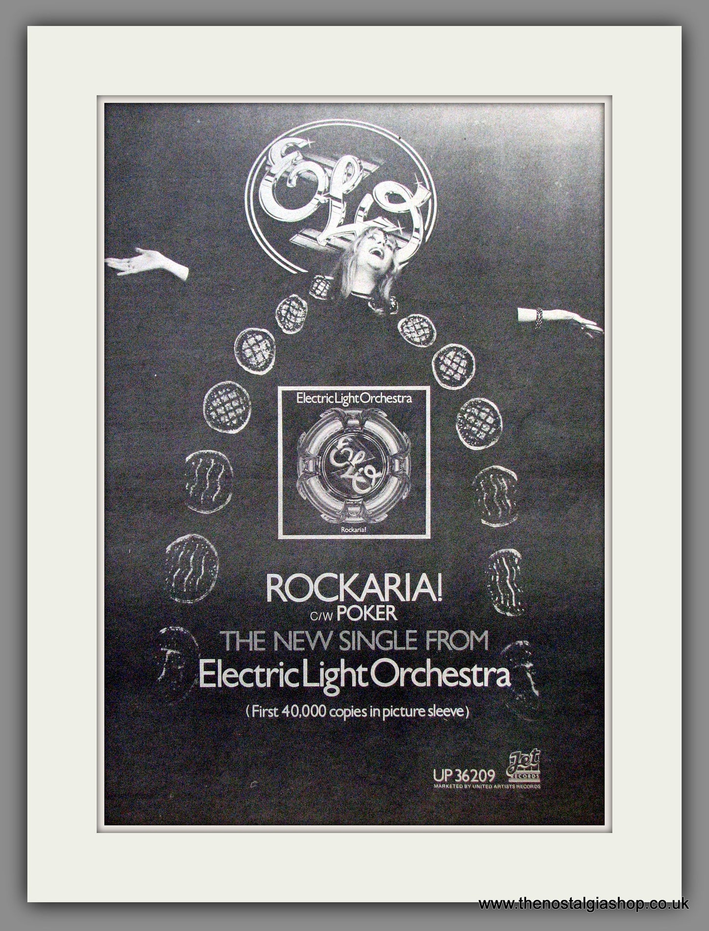 Electric Light Orchestra Rockaria. Original Advert 1977 (ref AD12824)