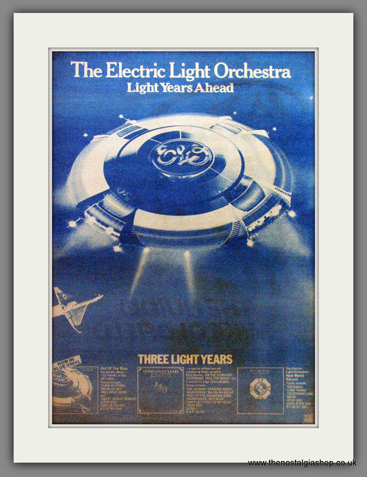 Electric Light Orchestra Light Years Ahead. Original Advert 1978 (ref AD12826)