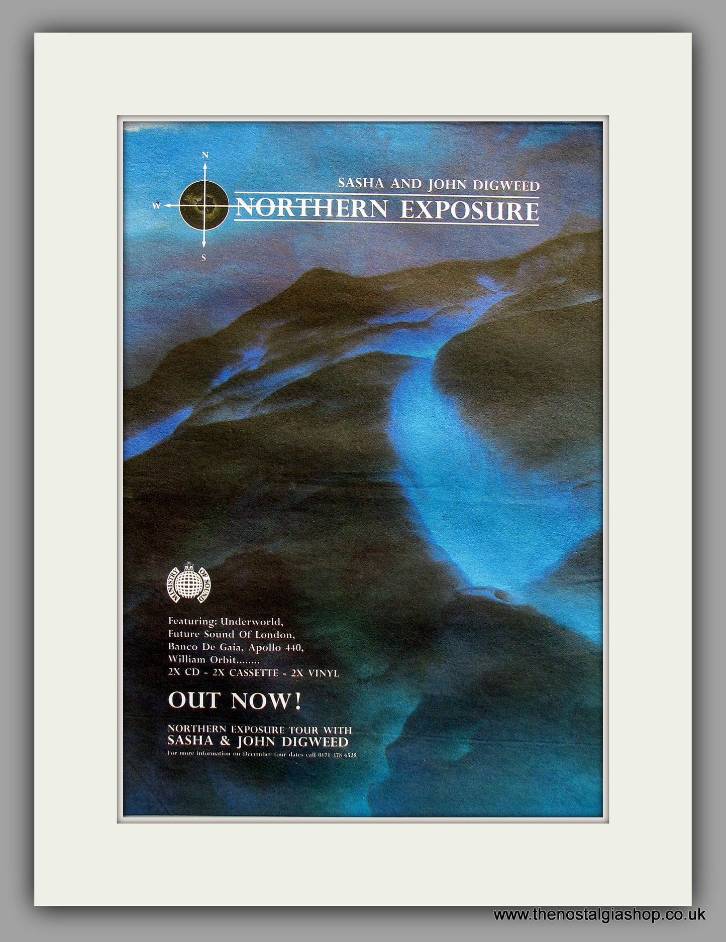 Sasha & John Digweed. Northern Exposure. Original Vintage Advert 1996 (ref AD10361)