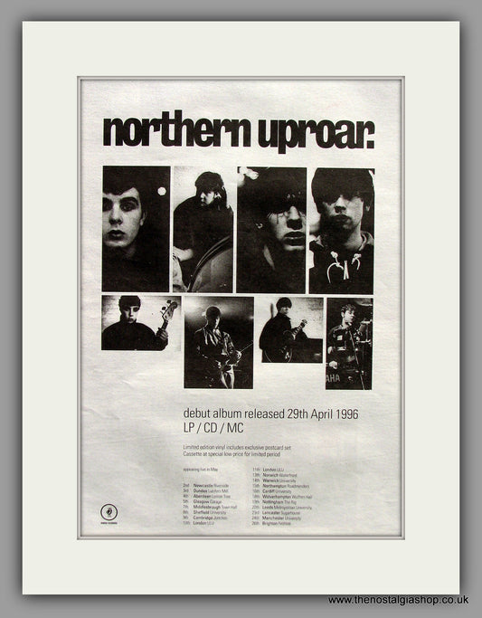 Northern Uproar. Debut Album. Original Vintage Advert 1996 (ref AD10364)