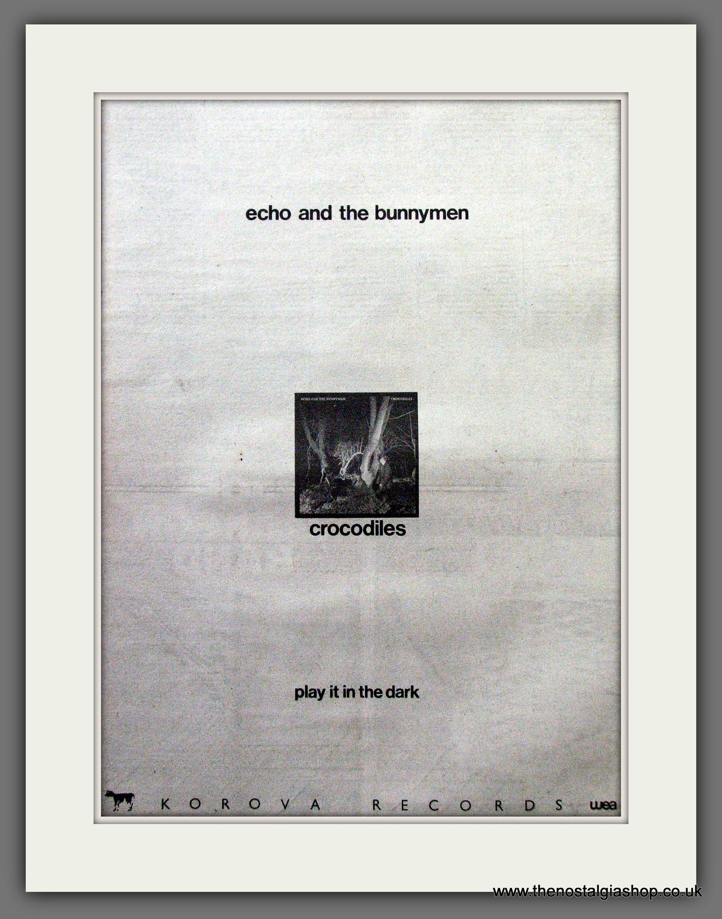 Echo And The Bunnymen Crocodiles. Original Advert 1980 (ref AD12862)