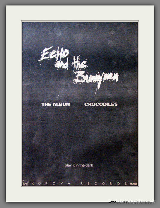 Echo And The Bunnymen Crocodiles. Original Advert 1980 (ref AD12863)