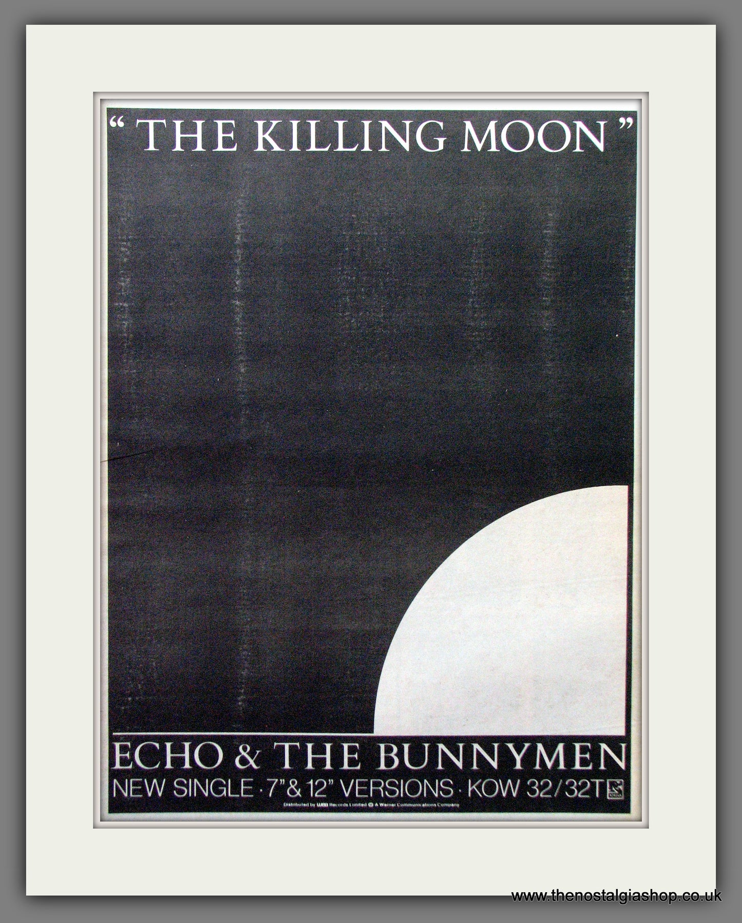 Echo And The Bunnymen The Killing Moon. Original Advert 1984 (ref AD12869)