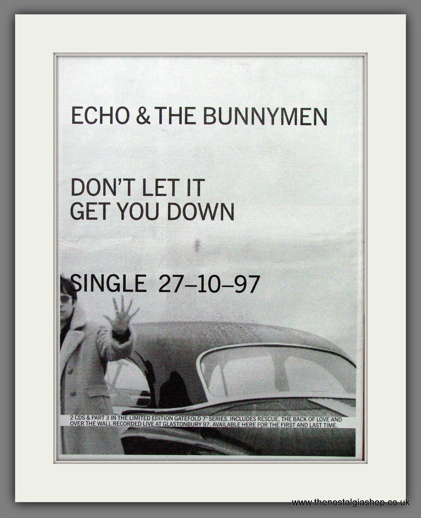 Echo And The Bunnymen Don't Let It Get You Down. Original Advert 1997 (ref AD12870)