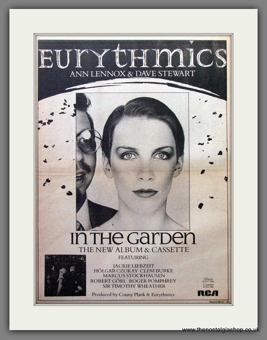 Eurythmics In The Garden. Original Advert 1981 (ref AD12874)