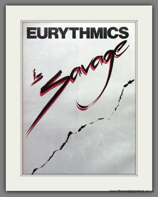 Eurythmics Is Savage. Original Advert 1987 (ref AD12877)