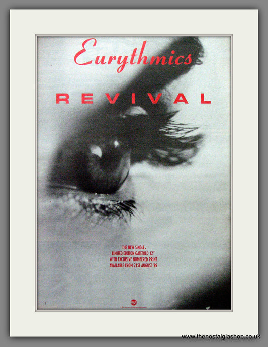 Eurythmics  Revival. Original Advert 1989 (ref AD12879)