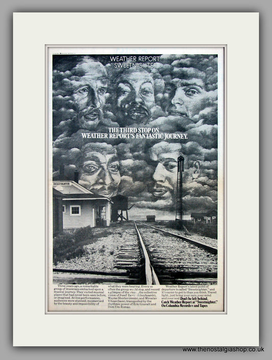 Weather Report. Sweetnighter.  Original Vintage Advert 1973 (ref AD10388)