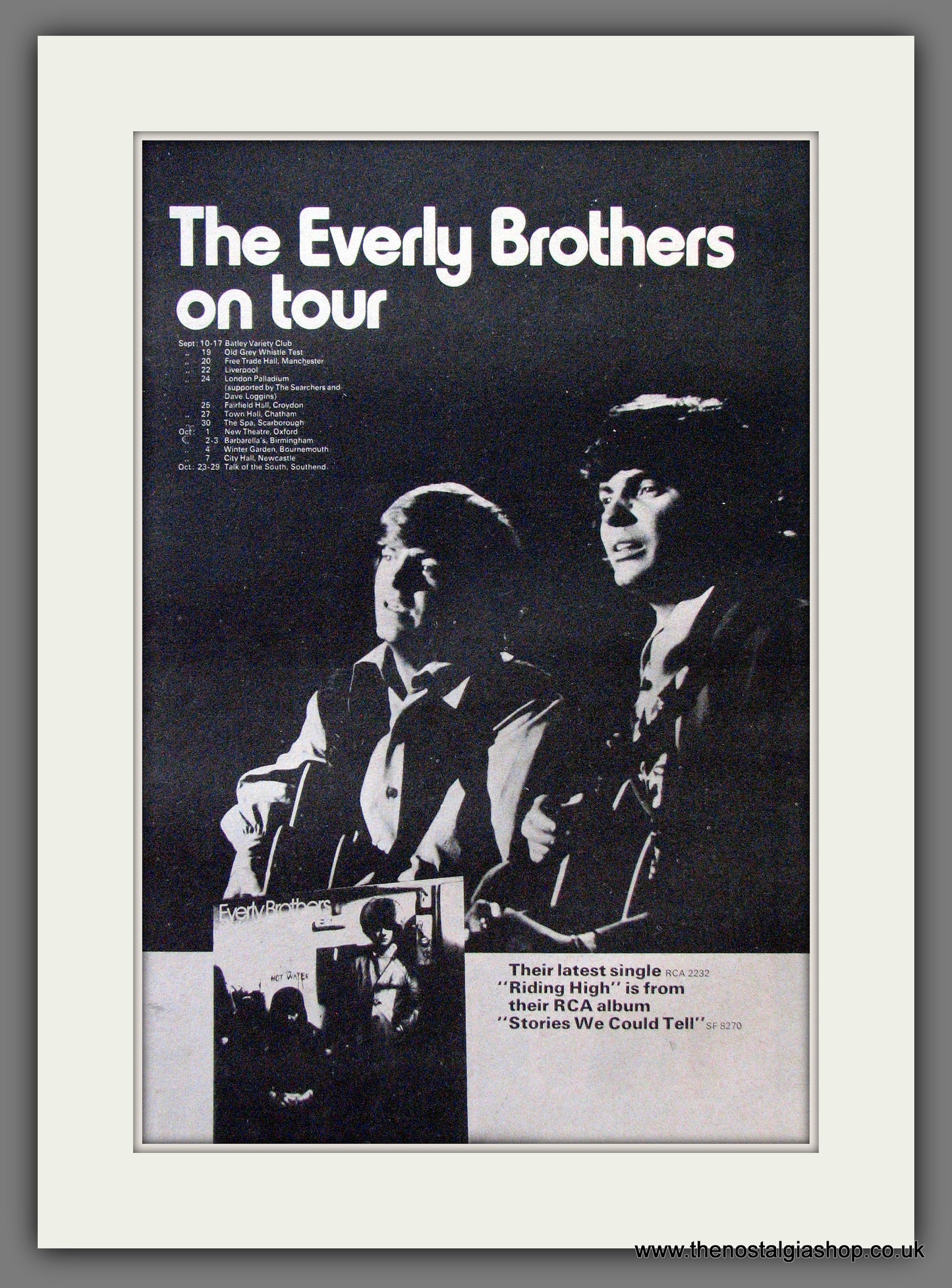 Everly Brothers (The). Original Advert 1972 (ref AD12884)