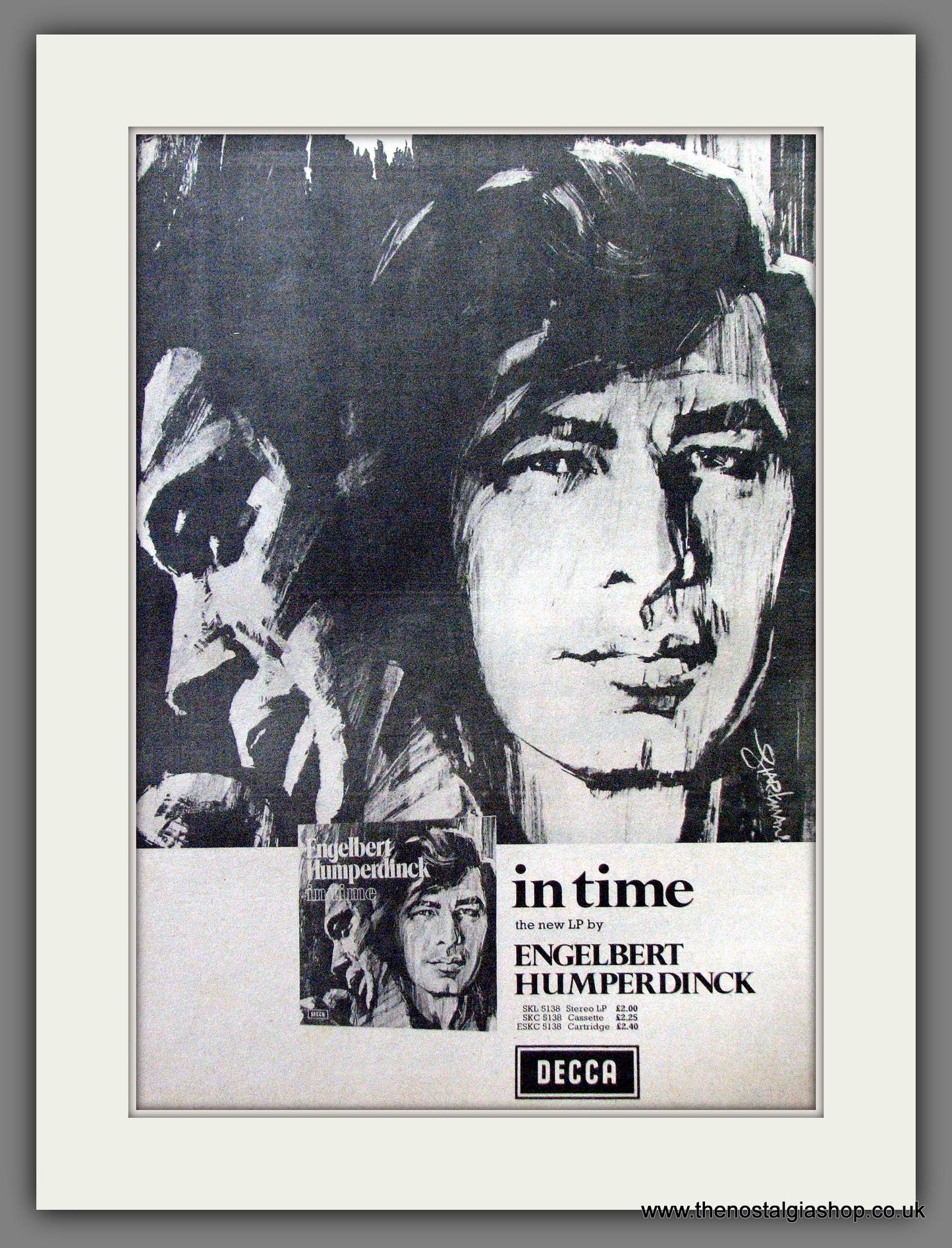 Engelbert Humperdinck In Time. Original Advert 1972 (ref AD12894)