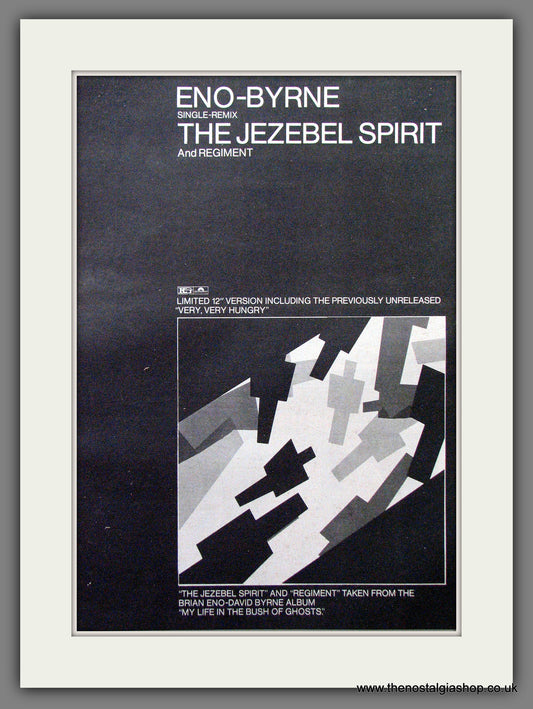 Eno Byrne The Jezebel Spirit. Original Advert 1981 (ref AD12895)