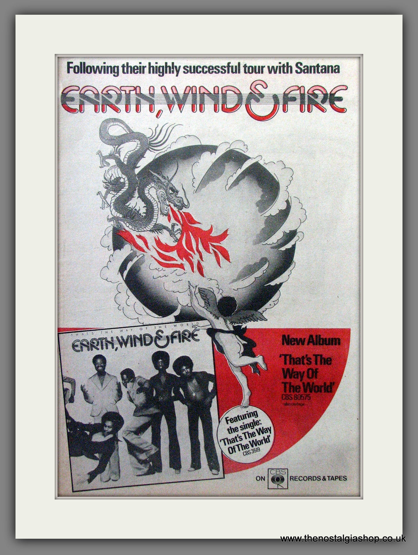 Earth Wind & Fire That's The Way Of The World. Original Advert 1975 (ref AD12913)