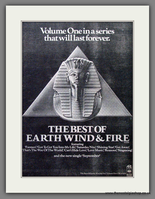 Earth Wind & Fire The Best Of. Original Advert 1978 (ref AD12914)