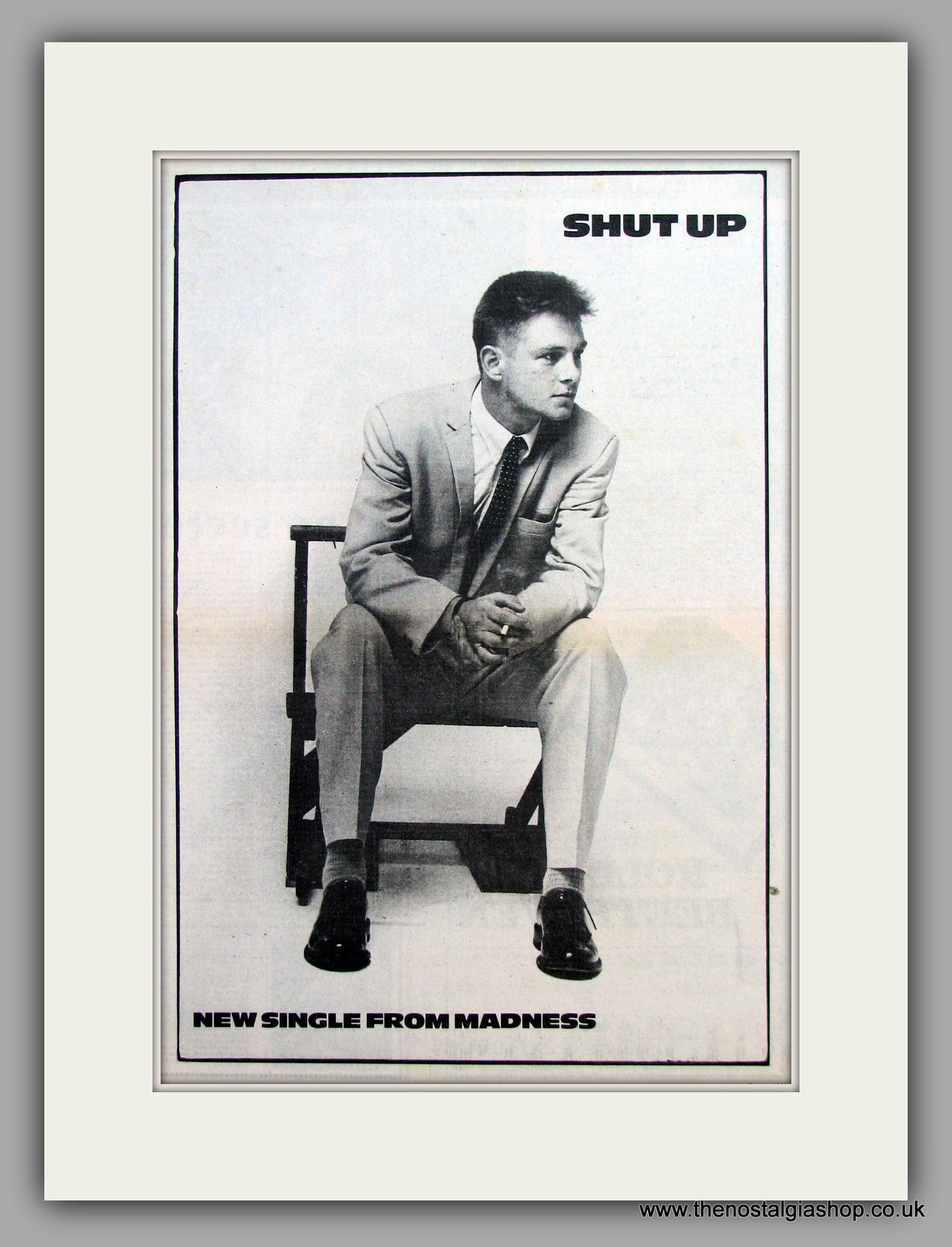 Madness. Shut Up.  Original Vintage Advert 1981 (ref AD10424)