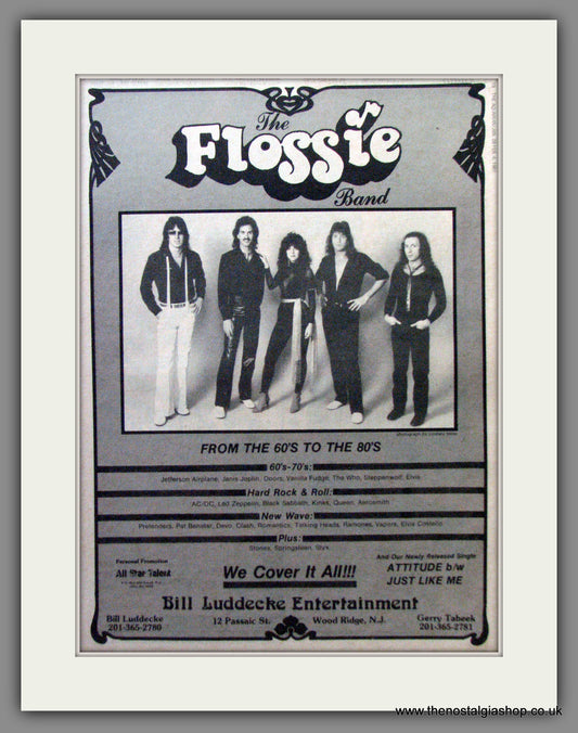 Flossie Band (The) From The 60's To The 80's. Original Advert 1981 (ref AD12943)