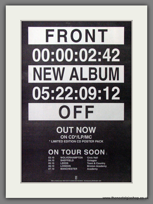 Front 242 New Album Tour Soon. Original Advert 1993 (ref AD12947)