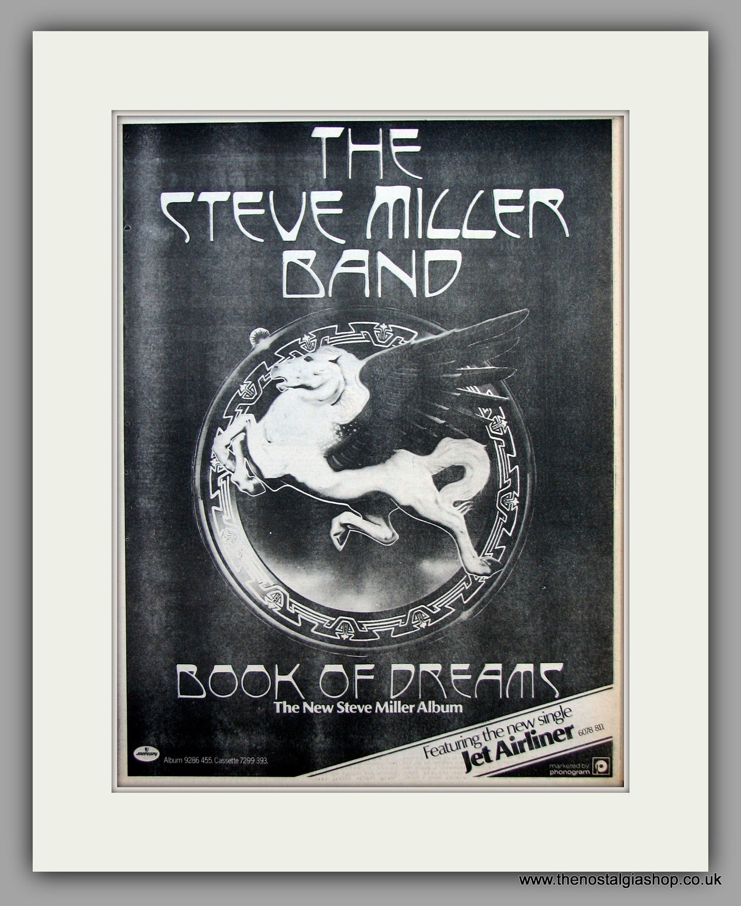 Steve Miller Band. Book Of Dreams.  Original Vintage Advert 1977 (ref AD10439)