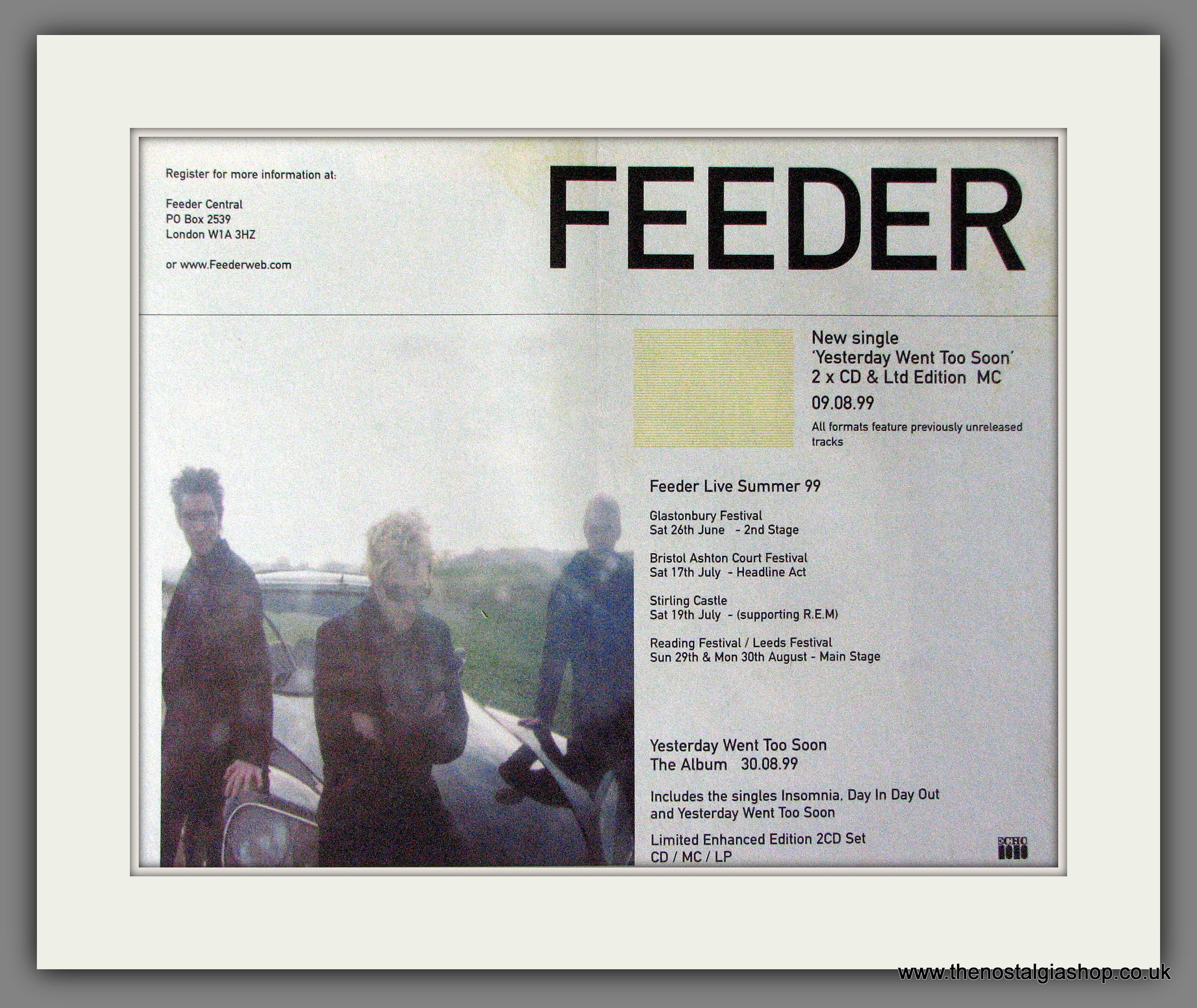 Feeder Festival. Original Advert 1999 (ref AD12975) – The