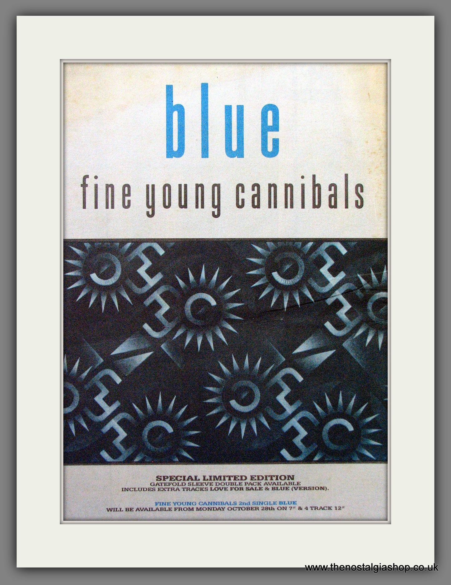 Fine Young Cannibals Blue. Original Advert 1985 (ref AD12980)