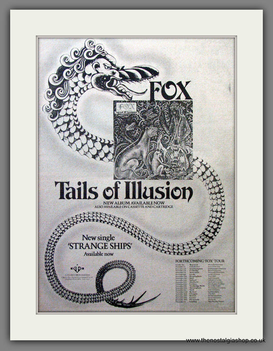 Fox Tails Of Illusion. Original Advert 1975 (ref AD13023)