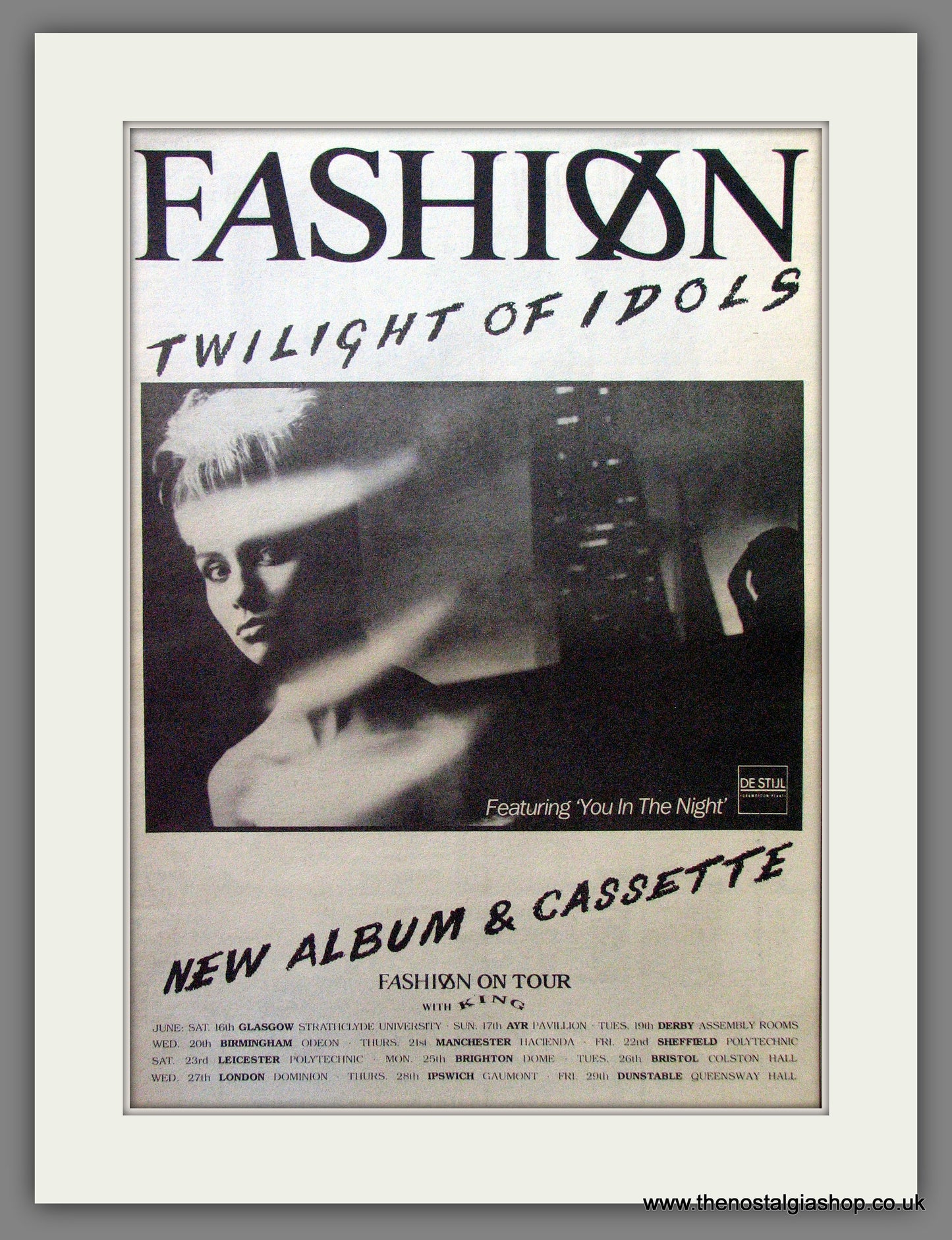 Fashion Twilight Of Idols. Original Advert 1984 (ref AD13028)