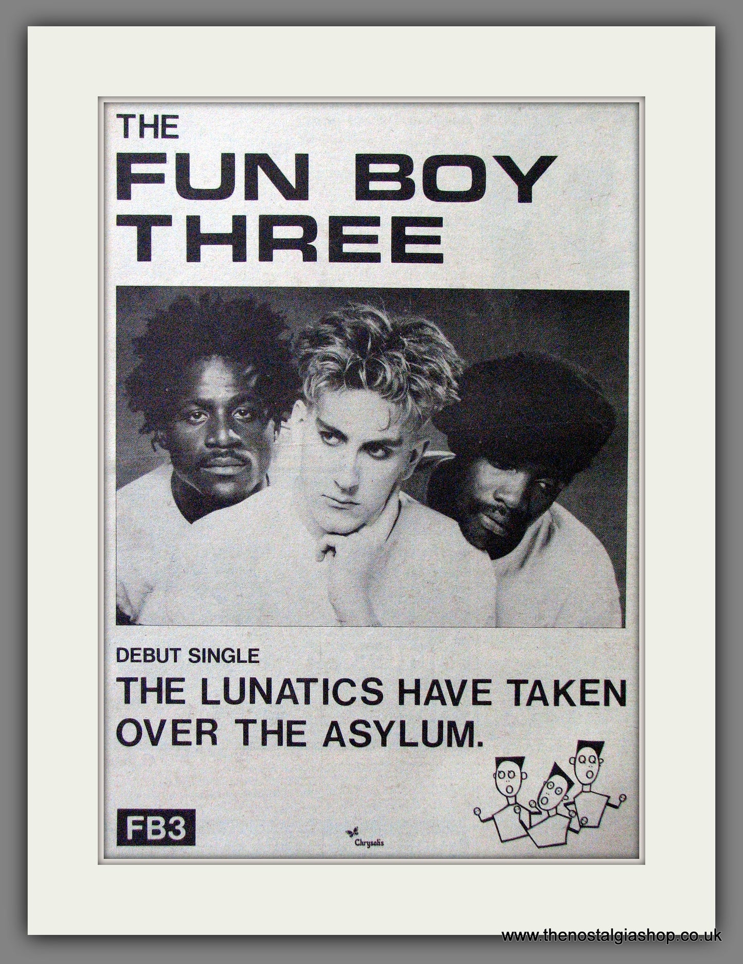 Fun Boy Three The Lunatics Have Taken Over The Asylum. Original Advert 1981 (ref AD13057)