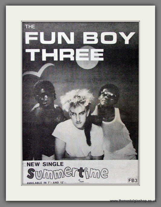 Fun Boy Three Summer Time. Original Advert 1982 (ref AD13063)