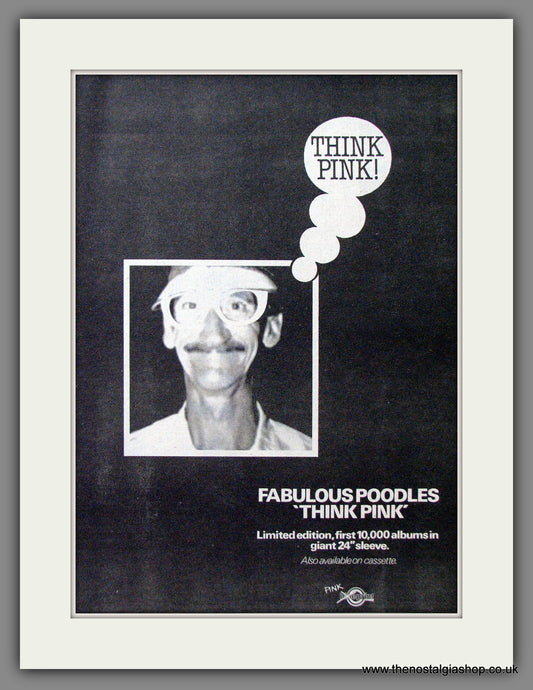 Fabulous Poodles Think Pink. Original Advert 1980 (ref AD13065)