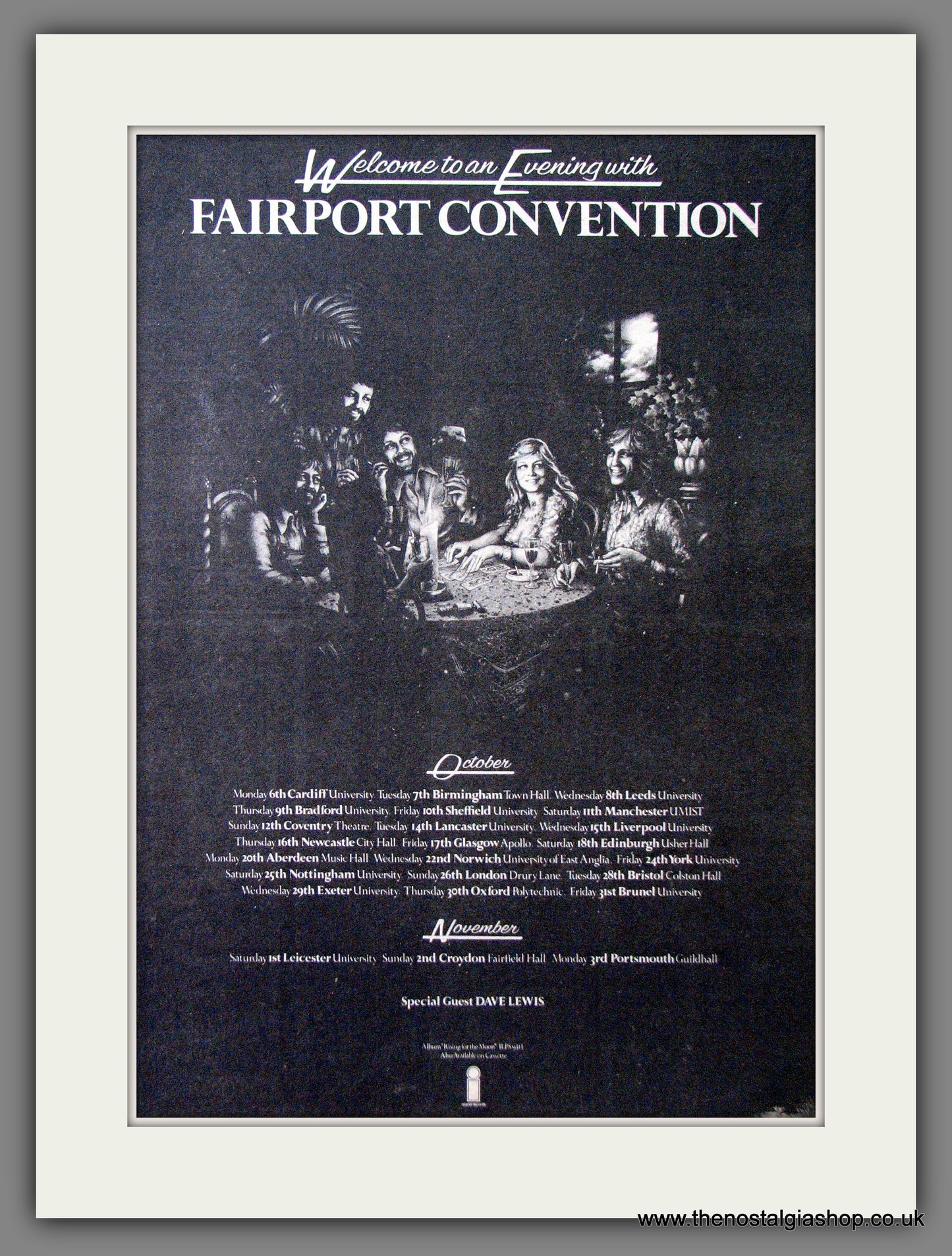 Fairport Convention Tour Dates. Original Advert 1975 (ref AD13068)