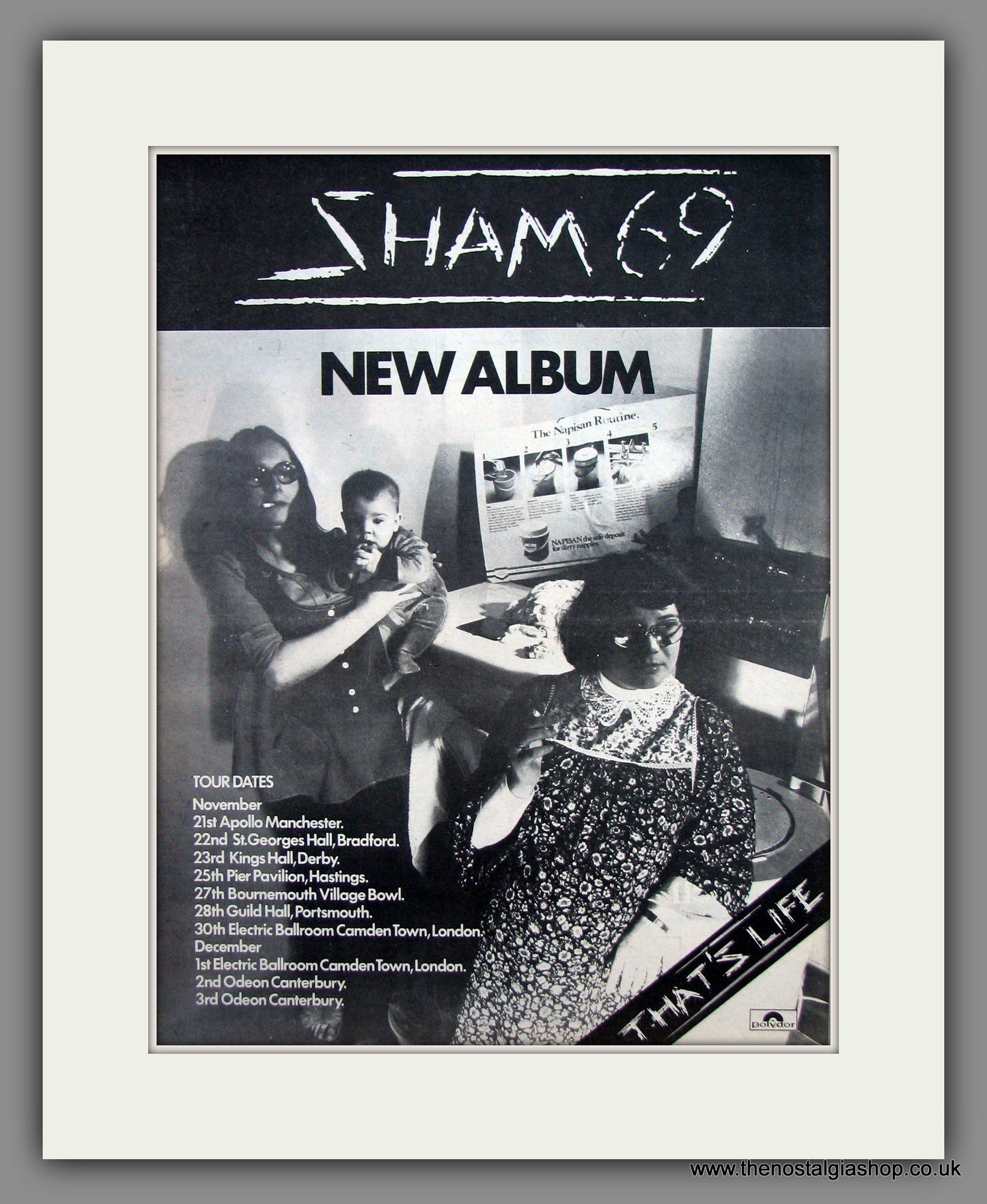 Sham 69 - That's Life.  Original Vintage Advert 1978 (ref AD10503)