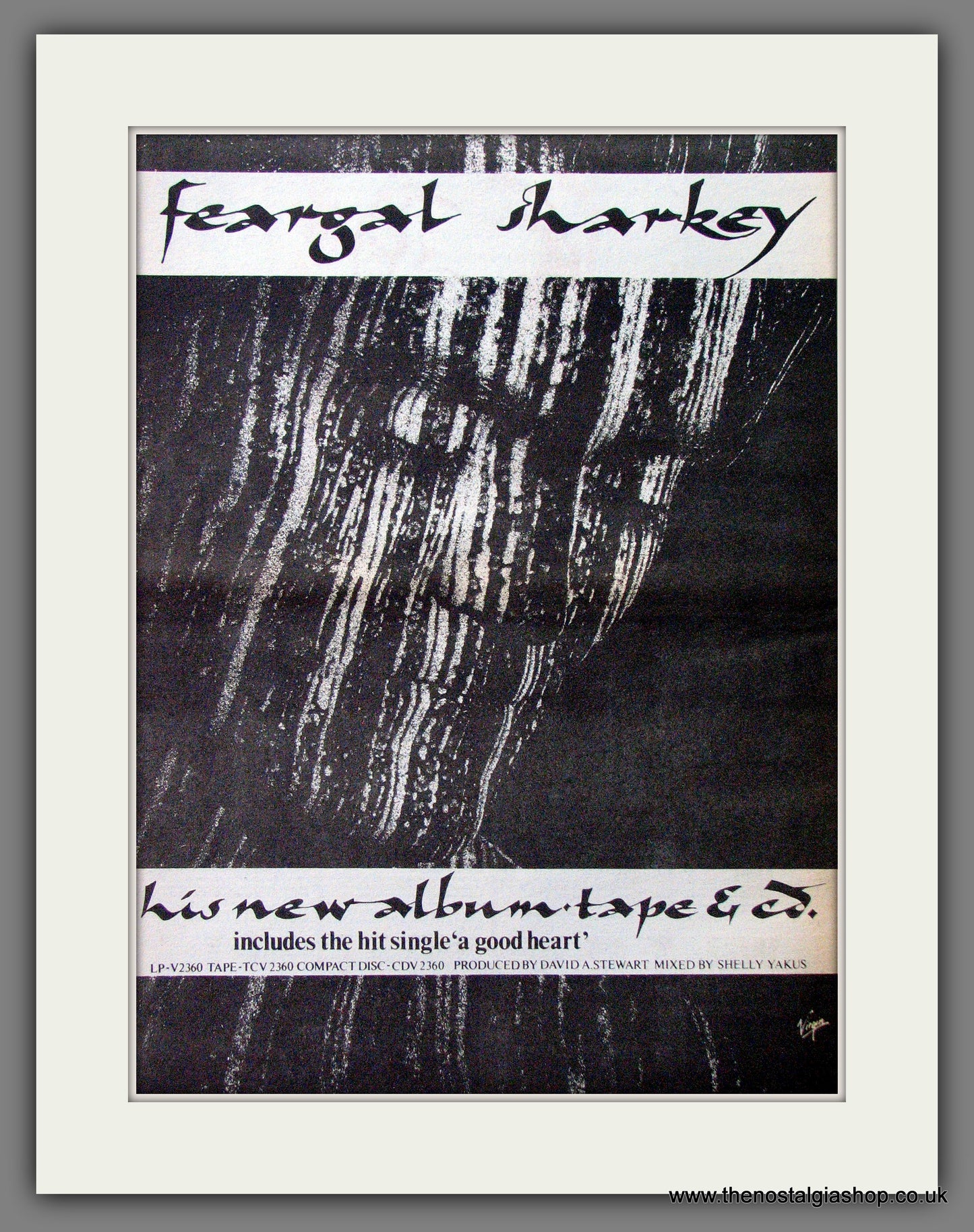 Fergal Sharkey New Album. Original Advert 1985 (ref AD13077)