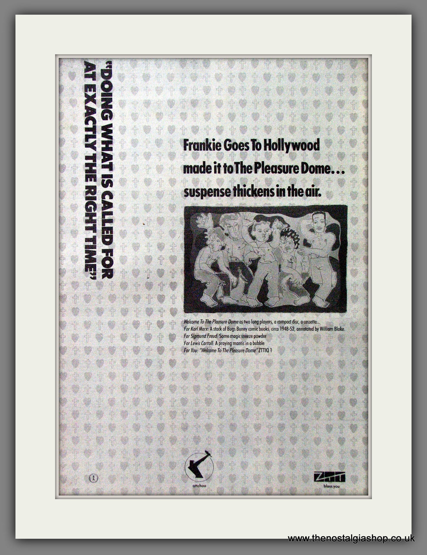 Frankie Goes To Hollywood The Pleasure Dome. Original Advert 1984 (ref AD13080)