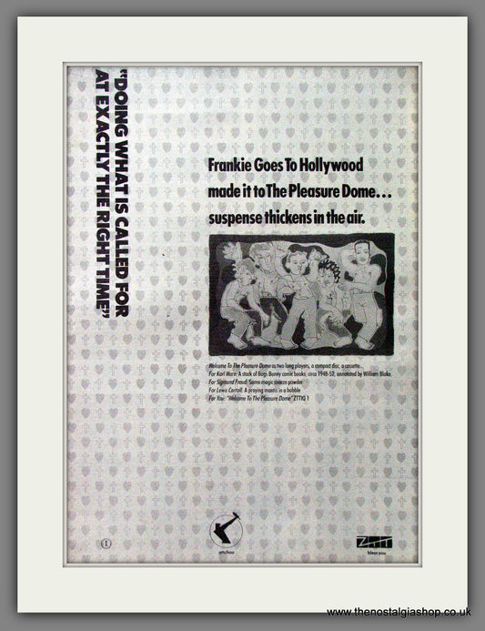 Frankie Goes To Hollywood The Pleasure Dome. Original Advert 1984 (ref AD13080)