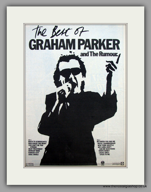 Graham Parker And The Rumour.  Original Vintage Advert 1980 (ref AD10513)