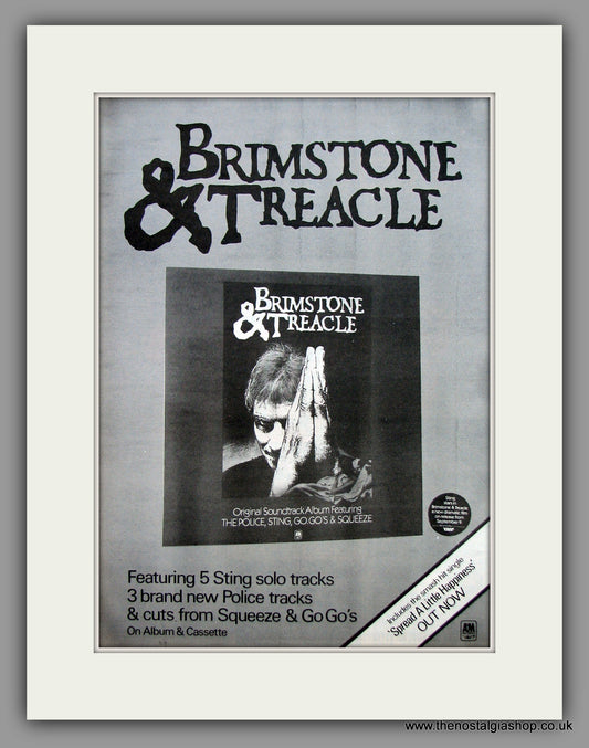 Brimstone & Treacle.  Original Vintage Advert 1982 (ref AD10521)