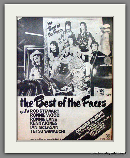 Faces The Best Of. Original Advert 1977 (ref AD13089)