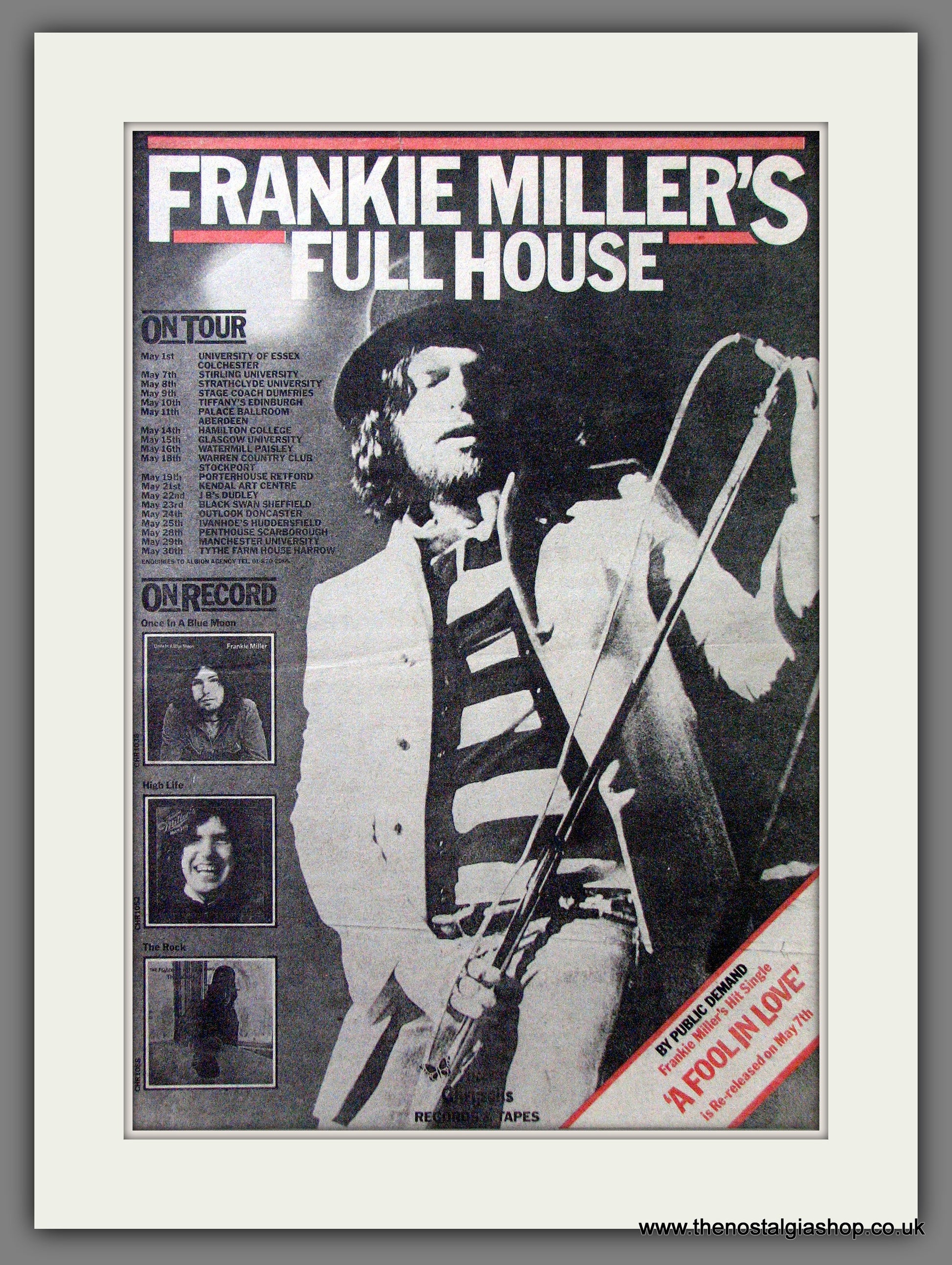 frankie miller's full house tour